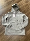 New  Nike Kids  Sportswear Club Fleece Pullover Hoodie Logo Gray Kids Medium Nwt