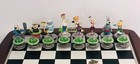 1992 Franklin Mint  the Flintstones Meet The Jetsons  Chess Set With Board Le
