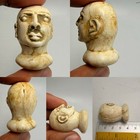 2000  Years Old Ancient Near Eastern Greek Bactrian Kingdom King Head Face Statu
