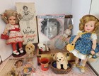 2   Ideal Shirley Temple Dolls   Box   Paper Dolls  Wardrobes