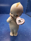 Vtg 1995 Enesco Porcelain Kewpie Presenting A Diamond Figurine W Box Love Heart