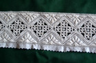 Embroidered Vintage Cut Out Cotton Lace Trim 2 5  X 32 5  Sewing  Crafts  Dolls