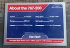 Delta Air Lines Boeing 767-200 Trading Card Collectible  7  2003 