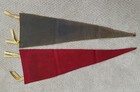Vintage Cadillac Michigan 26   Felt Pennant Flags With Indian Chief Designs