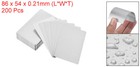 200pcs Sublimation Metal Business Cards Blank Aluminum Name Card Silver