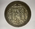 9 75    Persian Hand Wrought Detailed Repousse Copper Plate