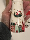 Nib Coton Colors Christmas Village Salt   Pepper Shakers Santa Reindeer