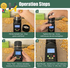 Grain Moisture Tester For 25 Crops Portable Cup Type Corn Moisture Meter