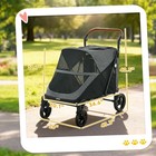 Pawhut Dog Stroller For Large Dogs  All Terrain Pet Stroller  Gray