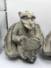 Vintage Gothic Gargoyle Pair Winged Dragon Wall Plaque Architectural Decor Pair