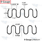 10 Feet 9 Ga   20 Ek Clips Zig Zag Spring-furniture-auto Upholstery-made In Usa