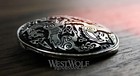 Celtic Wolf   Direwolf Brooch pin -- Viking norse celt medieval sea silver cloak