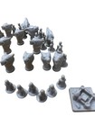 Risk Game Of Thrones Stark Replacement Army  Pieces  Parts  Grey 45 Pieces