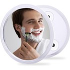 Fog Free Shower Mirror Shaving Makeup Kids Portable Suction Cups Shatterproof Us