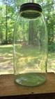 Antique Pale Lime Mason s Patent Nov 30th 1858 Half Gallon Jar