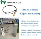 Cga320 To Tr21-4 Co2 Tank Adapter With 60in Hose For Sodastream Machines