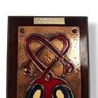 Irish Celtic Copper Wall Art By Eddie O   neill Signed Handcrafted Mural Plaque