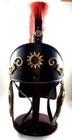 Antique Roman Helmet Steel Medieval Roman Armor Helmet With Red Plume