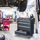 4-drawer Rolling Tool Chest With Lock   Key Tool Storage Cabinet With Wheels