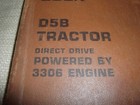 Cat Caterpillar D5b Crawler Tractor Dozer Parts Manual Book S n 22x 23x