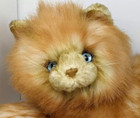 Russ Yomika Orange Ginger Cat Plush Long Hair Blue Eyes 21  Korea Realistic Vtg