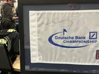 Rory Mcilroy Signed Pga Tour Deutsche Bank Autographed Flag  Framed