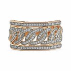 2 50ct Moissanite Men s Engagement Wedding Band Ring 14k Rose Gold Plated