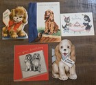 Vintage 1950s Birthday Card Children Lot Of 48 Puppy Cocker Spaniel Greeting 