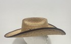 Cody James Men s Natural Woven Straw Cowboy Hat Leather Band Cross Sz 7 1 2