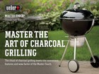 Weber Master-touch Charcoal Grill  22-inch  Black     Premium Outdoor Bbq Grill 