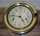 Seth Thomas Wwii 8 Day Ship s Clock Working U s  1940 Bakelite   Brass