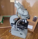    olympus Khc Microscope And Original Wooden Case With Extras Included    