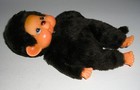 Vintage Sekiguchi Monchhichi 10  Boy Baby Plush Toy Doll Figure Japan - Used