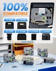 5pack Tze-251 For Brother P-touch Black On White Label Tape 24mm 0 94 Laminate