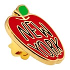 Pinmart s New York Big Apple Jewelry Souvenir Enamel Lapel Pin