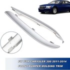 Front Bumper Molding Trim Chrome Compatible With Chrysler 300 2011 2012 2013