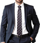 Mens Paisley Striped Tie Woven Necktie For Men And Handkerchief Cufflinks Set
