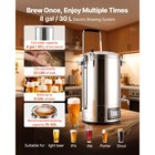 Home Beer Brewing Machine Grain Kettle Brewing System W  Circulating Pump 8 Gal