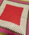 Granny Square Handmade Blanket - 130x130cm