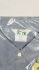 Key Men Blue Denim Shirt Sz 4xl Pearl Button Short Sleeve Vintage New Old Stock