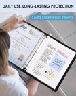 50 Clear Sheet Protectors 8 5x11 Plastic Sleeves For 3-ring Binder Pages