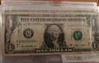 Rare 2009  1 Dollar Bill Star Note G03575338 Duplicate Print Error Low No  