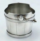George Sharp American Sterling Bucket Form Open Salt