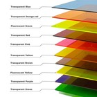 10 Pcs   10 Colors Transparent Acrylic Sheets 1 8 Thick 8 X 12 Inch