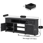Sureaity Farmhouse Tv Stand 70  Tv Console W storage Cabinets For Tvs Up To 80 