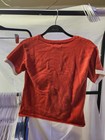 Bobo Choses Kids Orange Knit T-shirt With Blue Dog Design Size 10-11 Years