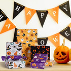 Halloween Wrapping Paper 12 Sheets Folded For Boys Girls Kids Man Women pumpkin 