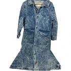 Broken Spear Cattle Co Vintage 80s Acid Wash Denim Duster Jacket Xs Oversized Us