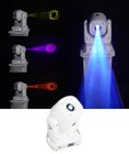  2  Rockville Rock Spot 260w White Dj Moving Head Spot Lights black Totem Stands