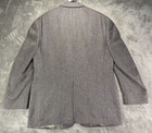 Austin Reed Blazer Mens 42r Gray Herringbone Tweed Classic Usa Vtg Sport Jacket